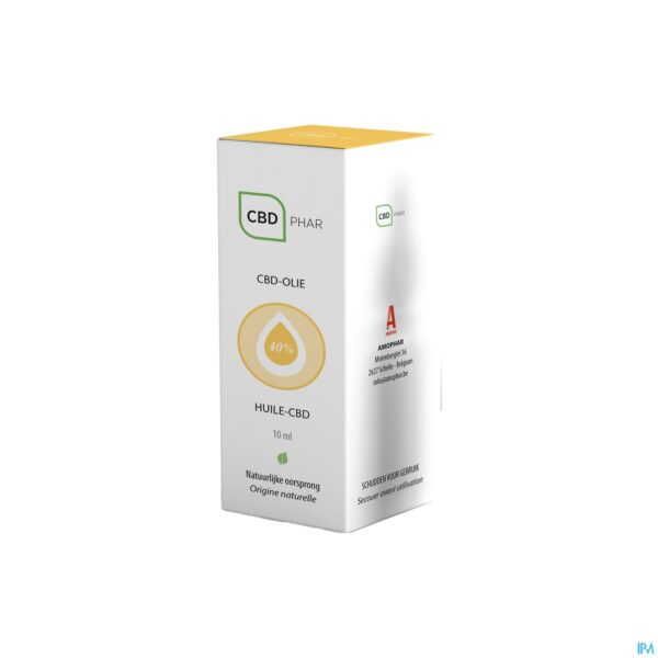 Packshot Cbd-olie 40% 10ml Cbd-phar