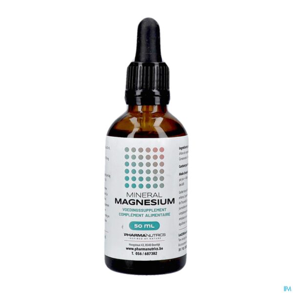 Packshot Mineraal Magnesium Druppels 50ml Pharmanutrics