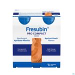 Packshot Fresubin Pro Compact Abrikoos Perzik 4x125ml
