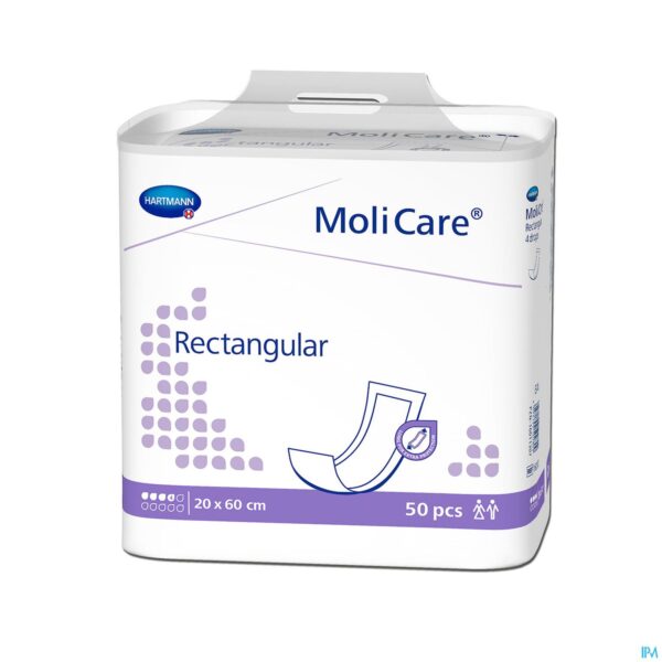 Packshot Molicare Rectangular 4d 20x60 50 P/s