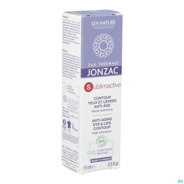 Packshot Jonzac Sublimactive Oog-lipcontour Pompfl 15ml