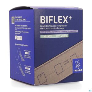 Packshot Thuasne Biflex 17+ Sterk Ijkteken Beige 10cmx3m