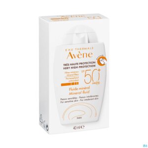 Packshot Avene Zon Spf50+ Minerale Fluide Getint 40ml