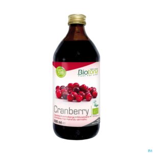Packshot Biotona Cranberry Geconcentreerd Sap Bio 500ml