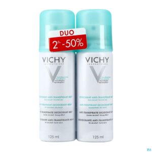 Packshot Vichy Deo Transp. Intense 48h Aero 2x125ml