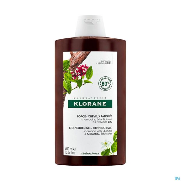 Packshot Klorane Capil. Sh Kinine & Edelweiss 400ml Nf