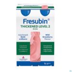 Packshot Fresubin Thickened Level 2 Drink Aardbei 4x200ml