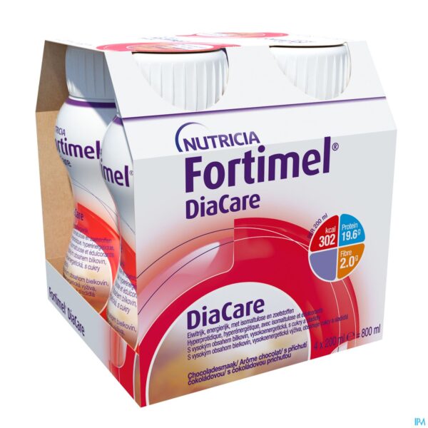 Packshot Diacare Chocolade 4x200ml