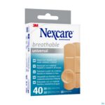 Packshot Nexcare 3m Breathable Univer. Strips 40 N0340as