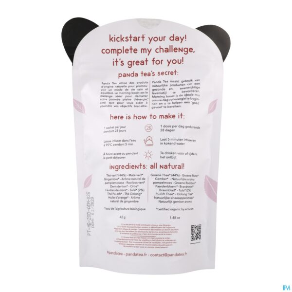 Packshot Panda Tea Morningboost 28 Days 42g