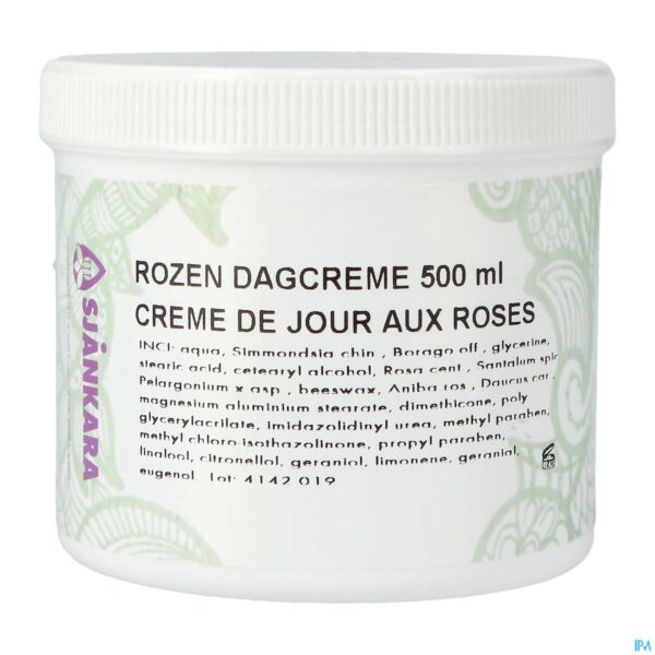 Packshot Sjankara Rozen Dagcreme 500ml