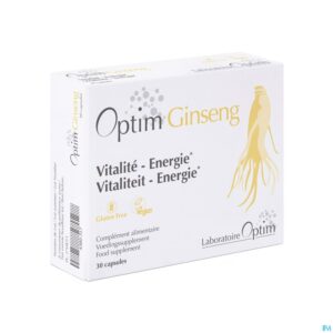 Packshot Optim Ginseng Caps 30