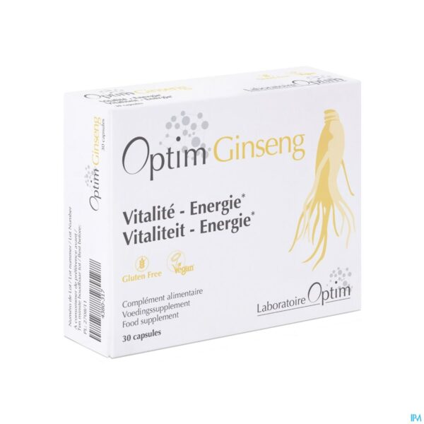 Packshot Optim Ginseng Caps 30