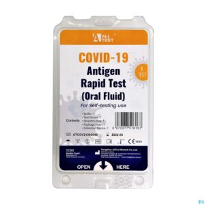 Packshot Alltest Sars-cov-2 A/geen Rap.test Or.fl 1 Belscan