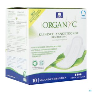 Packshot Organyc Maandverband Super Katoen Bio 10