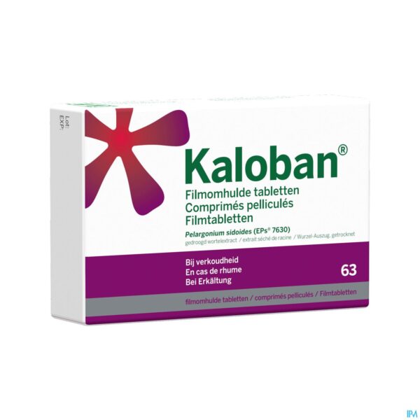 Packshot Kaloban® 63 tabletten Packshot Kaloban® 63 tabletten