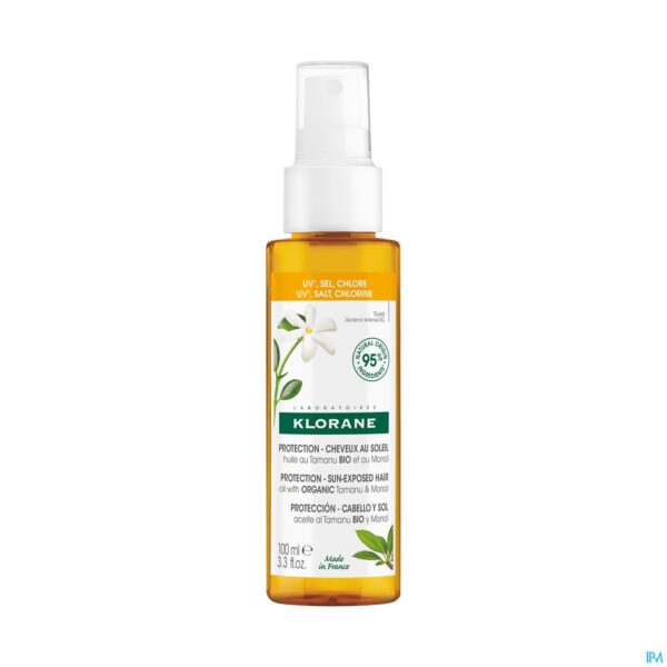 Packshot Klorane Capil. Olie Tamanu&monoi Bio 100ml Packshot Klorane Capil. Olie Tamanu&monoi Bio 100ml