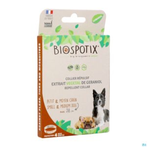 Packshot Biospotix Halsband Repulsief Puppy-hond S-m 38cm