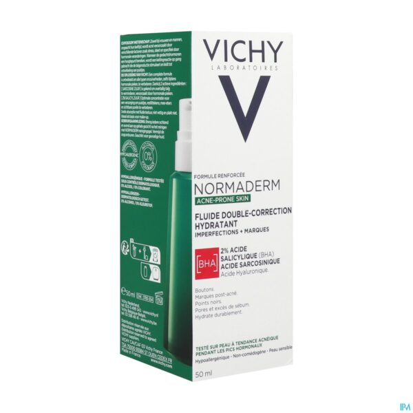 Packshot Vichy Normaderm Dubbele Werking Verzorging 50ml