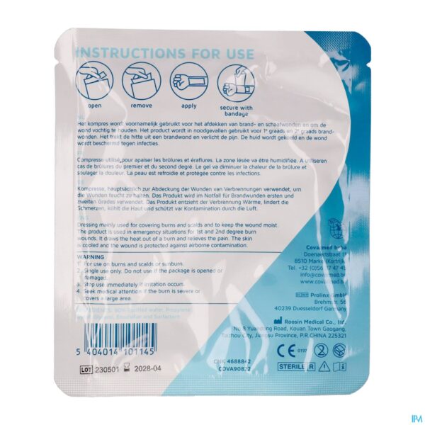 Packshot Burncare Covacalm St.brandwond.kompres 10cmx10cm 1