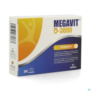 Packshot Megavit D-3000 Caps 30