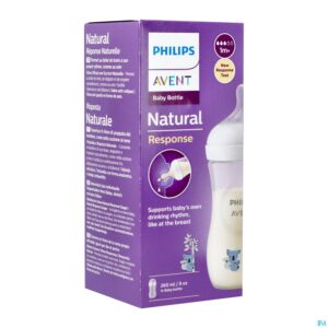 Packshot Philips Avent Natural 3.0 Zuigfles Koala 260ml