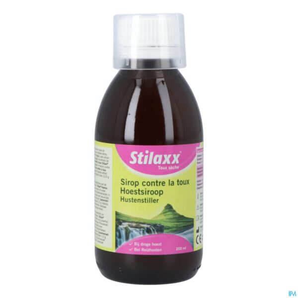 Productshot Stilaxx Droge Hoestsiroop 200ml