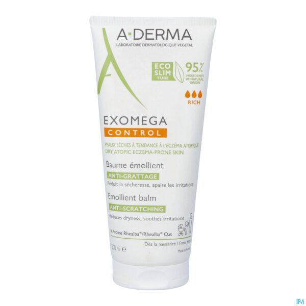 Packshot Aderma Exomega Control Balsem Emolierend 200ml