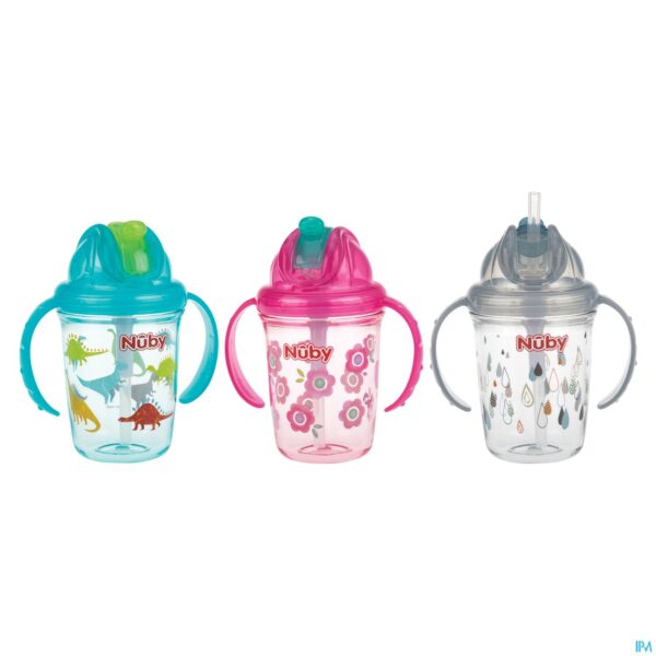 Productshot Nuby Flip-it Antilekbeker Uit Tritan 240ml 12m+