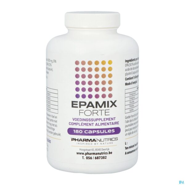 Packshot Epamix Forte Caps 180 Pharmanutrics