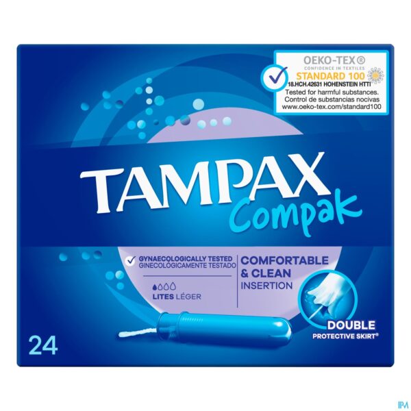 Packshot Tampax Compak Lites 24