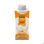 Packshot Nutrisens Hyperdrink Juicy Sinaasappel 4x200ml