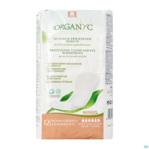 Packshot Organyc Maandverband Materniteit Eerste Dagen 12