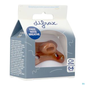 Packshot Difrax Fopspeen Natural 0-6m Uni Cinnamon
