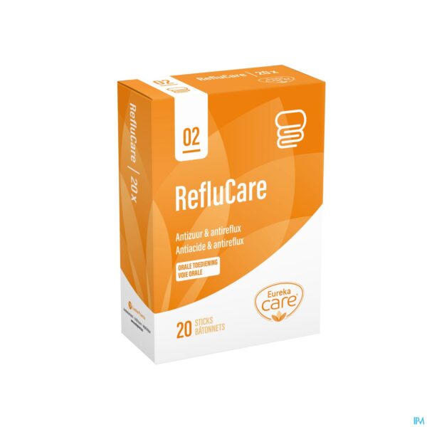 Packshot Eureka Care Reflu Care Stick 20x10ml Packshot Eureka Care Reflu Care Stick 20x10ml