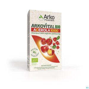 Packshot Arkovital Acerola 1000 Bio Kauwtabl 30