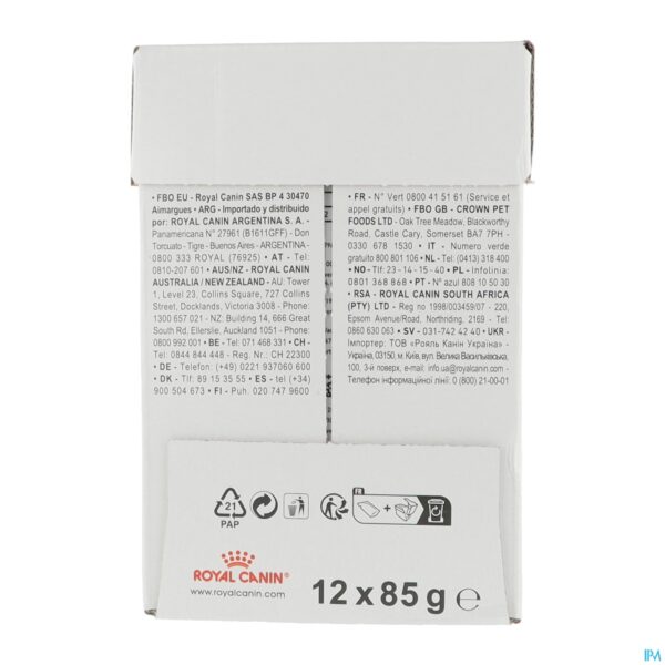 Packshot Royal Canin Cat Renal Beef Pouch Wet 12x85g