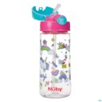 Productshot Nuby Beker Uit Tritan 530ml Roze 3j+