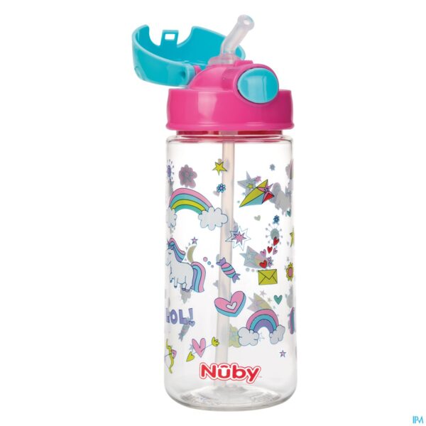 Productshot Nuby Beker Uit Tritan 530ml Roze 3j+