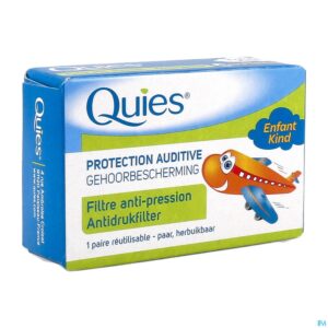 Packshot Quies Oordoppen Vliegtuig Kind 1 Paar