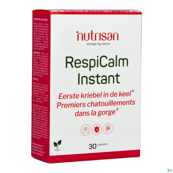 Packshot Respicalm Instant Nutrisan Caps 30 Packshot Respicalm Instant Nutrisan Caps 30