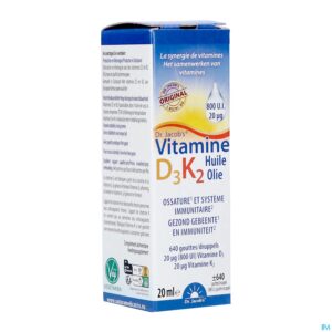 Packshot Vitamine D3k2 20ml Naturamedicatrix