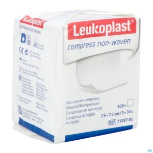 Packshot Leukoplast Compress N/woven N/st. 7,5cmx7,5cm 100