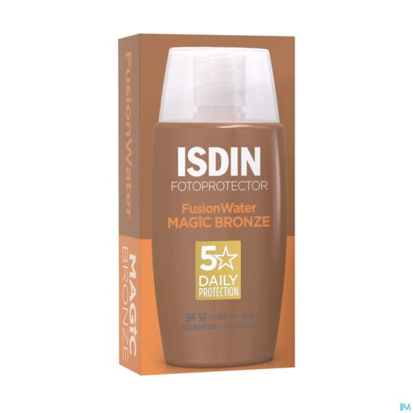 Packshot Isdin Fotoprotector Fusion Water Bronze Ip50+ 50ml
