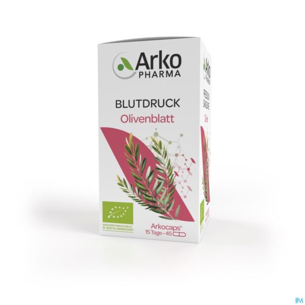 Packshot Arkocaps Olijfboom Bio Caps 45 Nf
