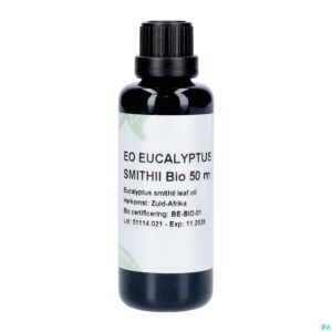 Packshot Sjankara Eucalyptus Smithii Ess. Olie Bio 50ml