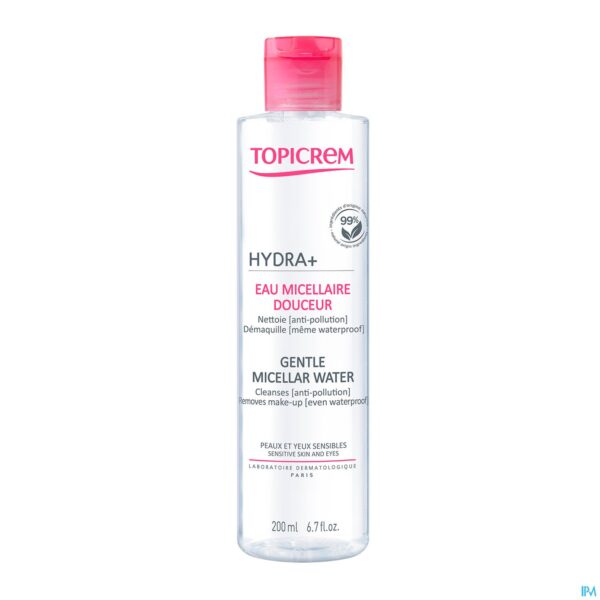 Packshot Topicrem Hydra+ Zacht Micellair Water 200ml