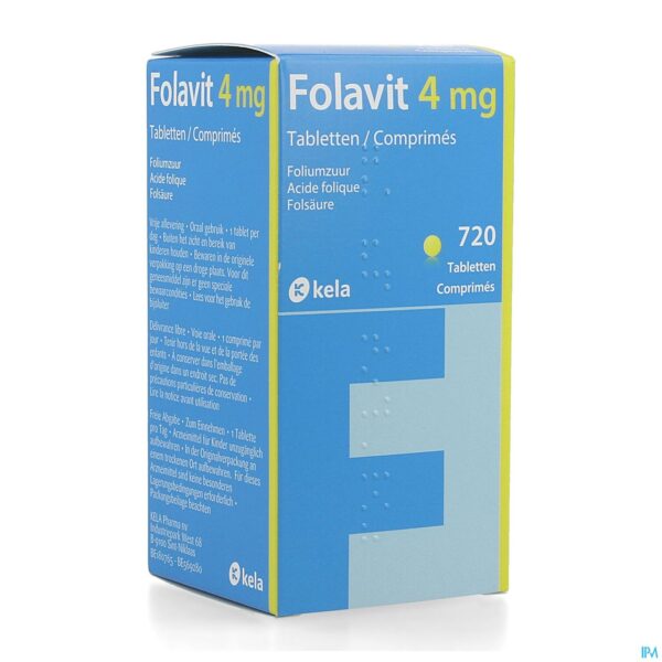 Packshot Folavit 4mg Comp 720 X 4mg Packshot Folavit 4mg Comp 720 X 4mg