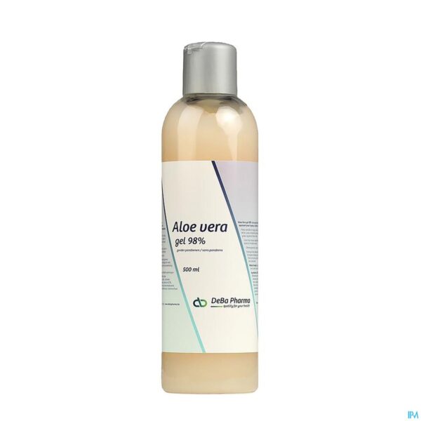Packshot Aloe Vera Gel 98% 500ml Deba