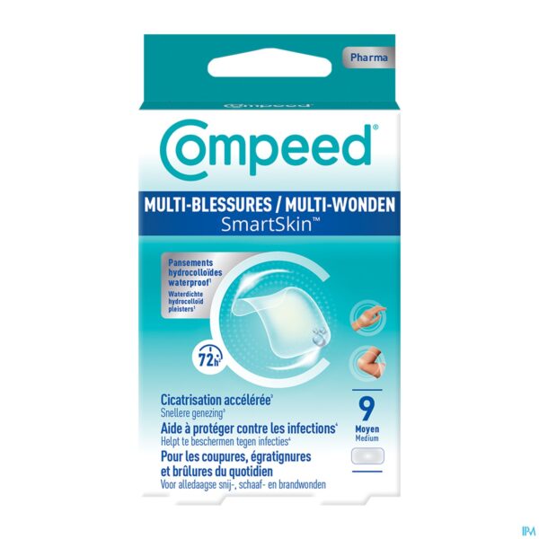 Packshot Compeed Smartskin Multibles Med 9 Packshot Compeed Smartskin Multibles Med 9